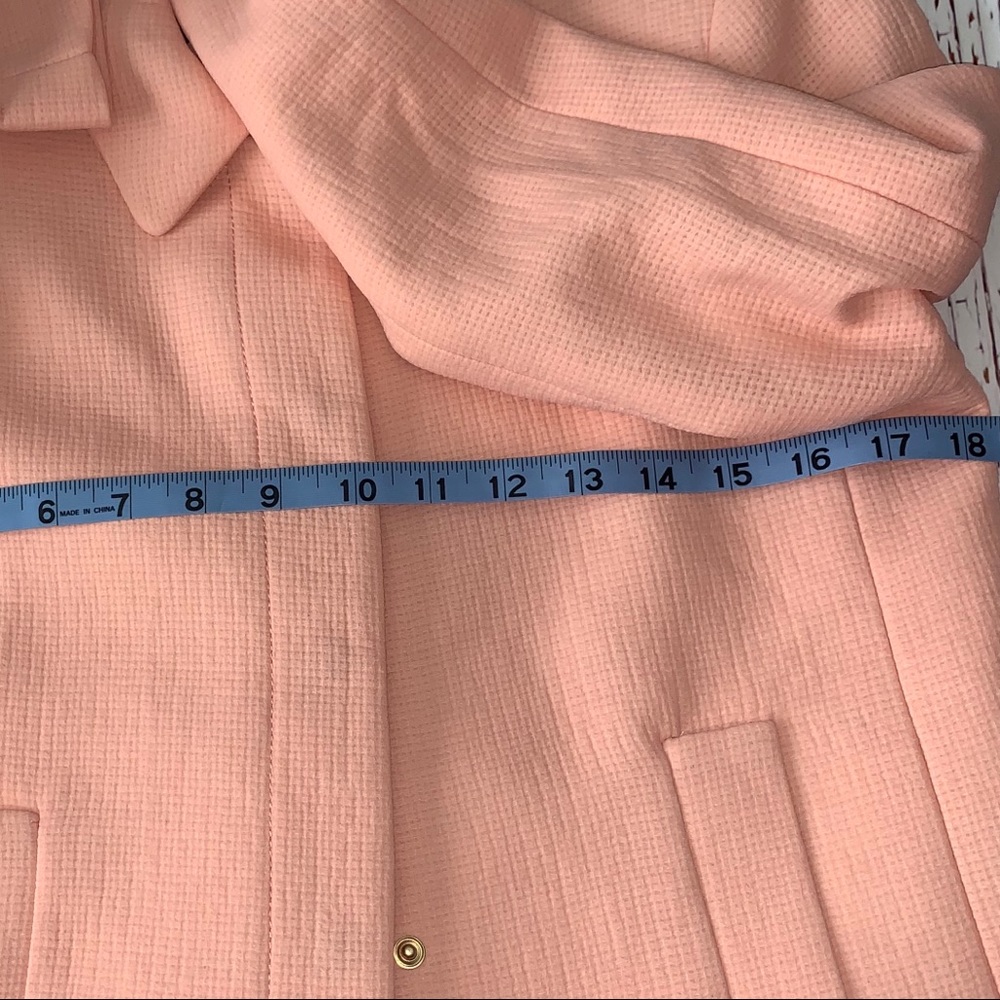 Zara Basic Peach Blazer Size Small - image 8